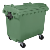 Gogic Plast Kontejner za smece sa ravnim poklopcem, 660L, Zeleni