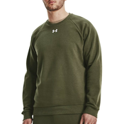 Under Armour Rival Fleece Crew moška jopa Khaki 1379755 390