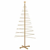 Drveno božicno drvce s stalakom Smeda 210 cm bambus