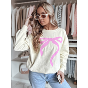 Bluza damska one size oversize SOFTTIE beżowa Dstreet