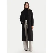 ViCOLO Volneni plašč TF0002 Črna Regular Fit