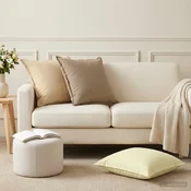 vidaXL Blazina 2 kos HOUTEN Krem 55 x 55 cm Poliester