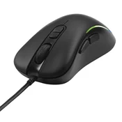 DELTACO GAMING Miš DM120, RGB, 800-3200 DPI, 125 Hz, USB, CRNI