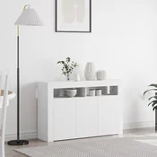 Kreveta S LED lampica Bijelo 116 x 30 x 75 cm Konstruirano drvo