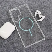 Maska za Samsung S25 Ultra Mag Case Clear Slim plava