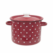 LONEC S POKROVOM EMAJLIRAN 3L, DEKOR POLKA DOT