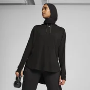 Womens Puma MODEST Hoodie, Black, Size S, Clothing