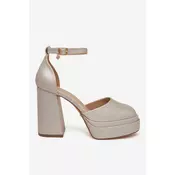 Čevlji s peto DeeZee LW85478-6 Zlata