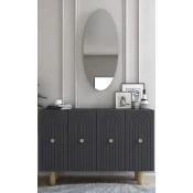 Hanah Home Konzolni sto Woise Bohem KM120, 120x75x29.6 cm, Antracit