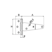DABEL spojnica nakivajuca SP5 170 x 38 x 88 mm