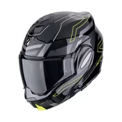 Motoristicka kaciga na preklop Scorpion EXO-TECH EVO CONQUER crno-fluo žuta