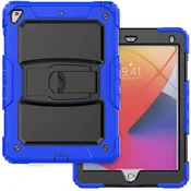 Nikcorp Ovitek za tablico Samsung Galaxy Tab A7 Lite 8.7, trpežen etui s stojalom, ročajem in ramenskim pasom, moder