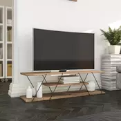 TV komoda u dekoru oraha u prirodnoj boji 120x33 cm Canaz – Kalune Design