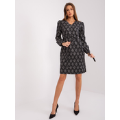Dress-LK-SK-509474-1.52P-Grey-Black