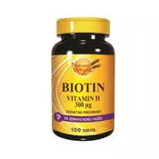 Natural Wealth BIOTIN – VITAMIN H 300 – 100 tableta