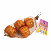 Family Dekoracijska buča za noč čarovnic - 5,2 cm - pena - bleščeča - 4 kos/paket