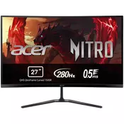 Gaming monitor Acer - Nitro ED270Zbmiipx, 27, 280Hz, 1ms, Curved