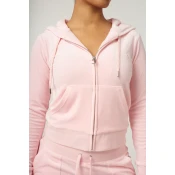 Juicy Couture Ženski duks sa kapuljacom Robertson, Roze