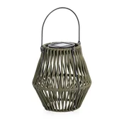 Kaki zelena LED lanterna s solarnim panelom (višina 17 cm) Juny – Yes Everyday