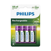 PHILIPS HR6 Baterija AA, Punjiva, 2600mAh, 4 komada