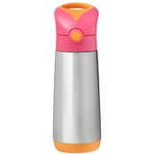 b.box termovka s slamico, 500 ml, roza/oranžna