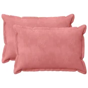 Vidaxl Prevleka za blazino 2 kos HOUTEN Roza 50 x 70 cm Žamet