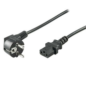 230V napajalni kabel, CEE7 (vilice) - C13, 1 m, odobreno s strani VDE, črn