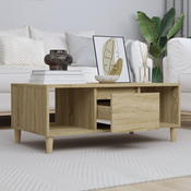 Stolic za kavu boja hrasta 90x50x36,5 cm konstruirano drvo