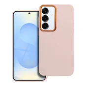 OEM Etui FRAME za SAMSUNG S25 Plus v barvi pudrasto roza