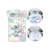 Disney DISNEY Stitch Andzia DVEH STRANI, bombažna otroška posteljnina z zadrgo, 100% BOTH 140x200cm+60x80cm OEKO-TEX