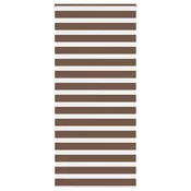 Zebra zavjesa Smeda 100x200 cm Širina tkanine 95,9 cm Poliester