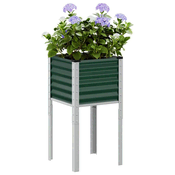 Vrtna žardinjera Zelena 45x45x88 cm Celik