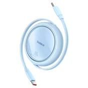 Punjac i podatkovni 100W USB-C na USB-C kabel Baseus Free2Draw Mini - 480Mbps - 1m - galaxy blue