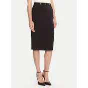 Elisabetta Franchi Ravno krilo GO-137-56E2-V320 Črna Regular Fit