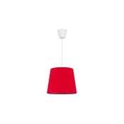 Duolla - Viseca lampa na sajli SOLO 1xE27/40W/230V O 24 cm crvena