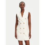 Elisabetta Franchi Srajčna obleka AB85352E2 360 Bela Regular Fit