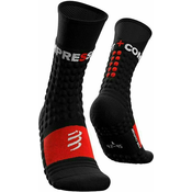 Compressport Pro Racing nogavice Winter Run Črna-Rdeča T2