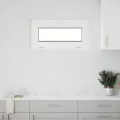vidaXL Okno za klet RISOR 80 x 40 cm PVC in steklo Bela