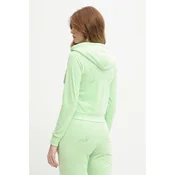 Juicy Couture pulover s kapuco ženski velur MADISON COL OUT