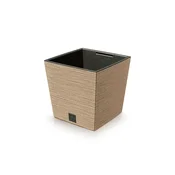 Prosperplast Saksija Furu square low eco wood s300w, Braon