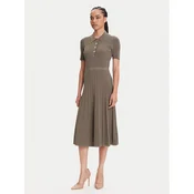MICHAEL Michael Kors Pletena obleka MT5834F33D Bež Regular Fit