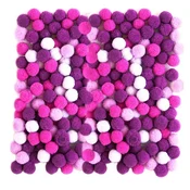 Akrilni Pom Poms, 1 cm - 120 kosov | Različne barve | Violet