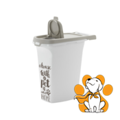 Moderna Trendy Story Medium Pet Wisdom Warm Grey 10l, Kanta Za Cuvanje Hrane