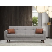 Atelier del Sofa Trosed na razvlačenje Polya 205x86x75cm Svetlosivi