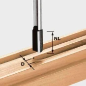 Rezkar za žlebove Festool z rezili HW S12 D18/45