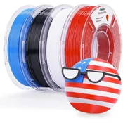AMOLEN PLA 3D tiskanje polnilo - 4 barve (črna, bela, rdeča, modra) 1 kg paket