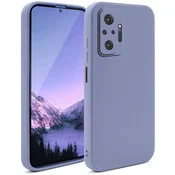 Silikonski ovitek Moozy Minimalist za Xiaomi Redmi Note 10 Pro/Pro Max – modro-siv, mat TPU