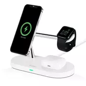 Stanica za punjenje ttec - AirCharger Quattro, Apple 4in1, MagSafe, bijela
