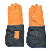 Plavo-narancaste vrtne rukavice sa zaštitom za zglobove Esschert Design Denim