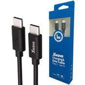 XWave USB kabl TIP C -muški - TIP C -muški/60W/3A/10Gbps/dužina 1m ( Kabl USB tip C M M 60W 10Gbps 3A 1m )